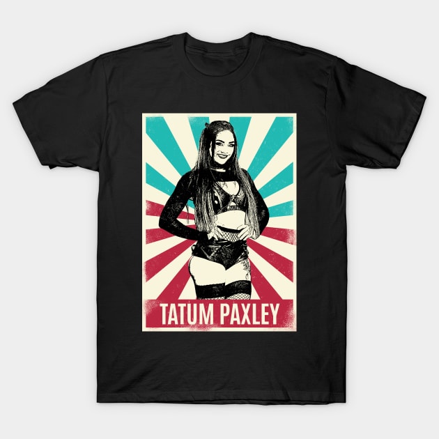 Vintage Retro Tatum Paxley Wrestling T-Shirt by Bengkel Band